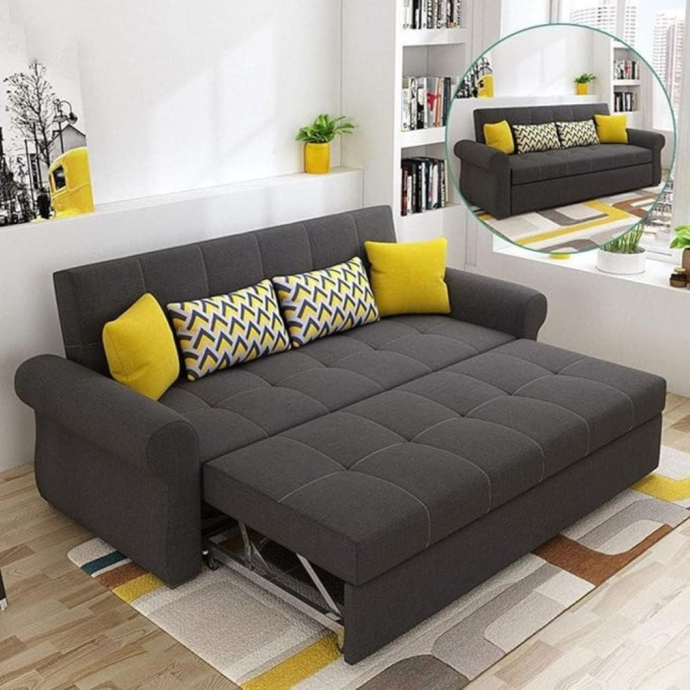 3 Seater Rectangular Shape Sofa Cum Bed for Living Room