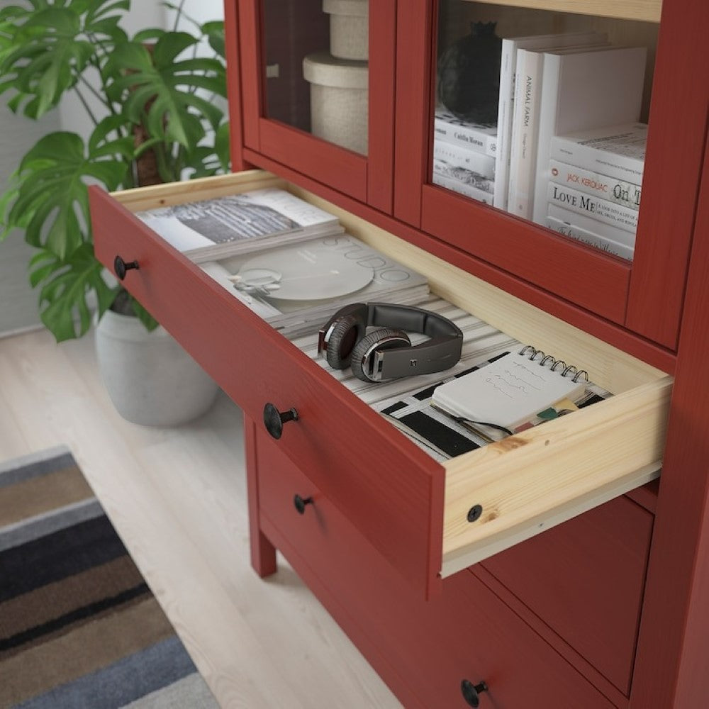 Wooden Bookshelf With 3 Drawer