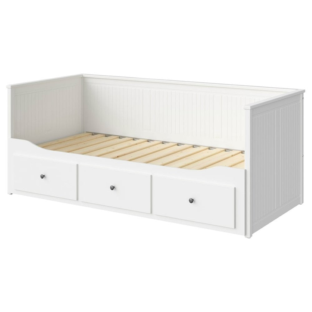 Day-bed frame with 3 drawers