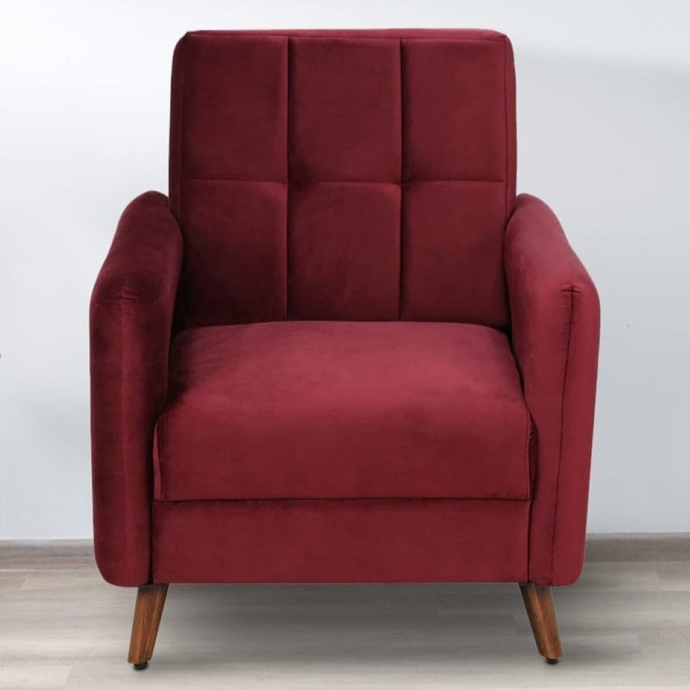 Benicio Velvet 1 Seater Sofa