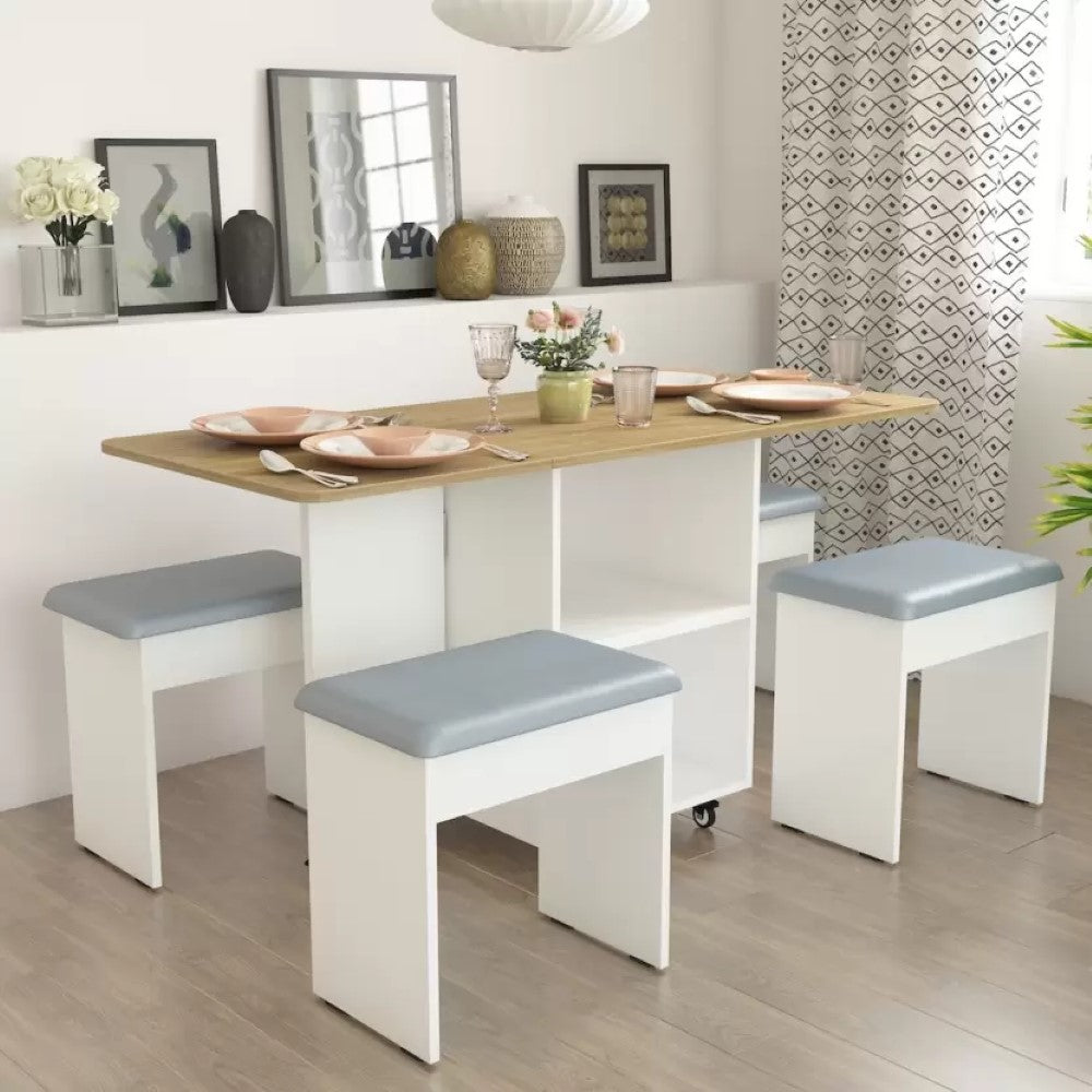 Studio Kook SmartFold 4 Seater Dining Table with Integrated Chairs