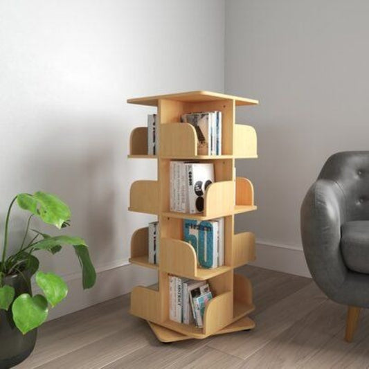 4-Tier Rotating Bookcase