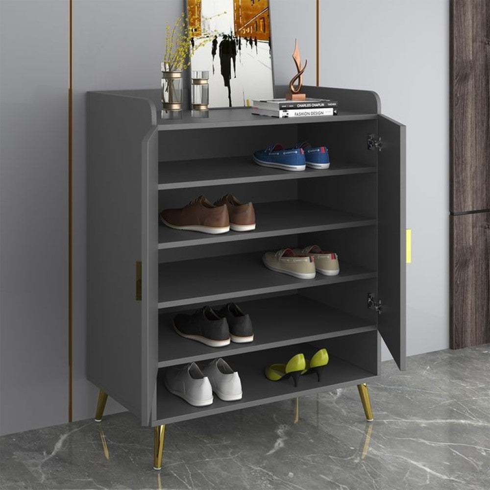 Ash Gray Heel Haven Shoe Cabinet