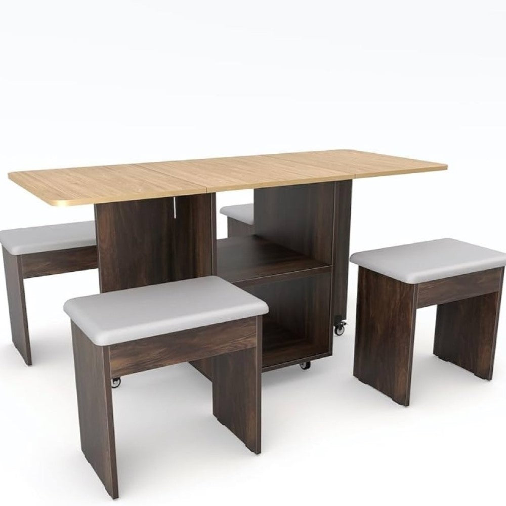 Studio Kook SmartFold 4 Seater Dining Table with Integrated Chairs