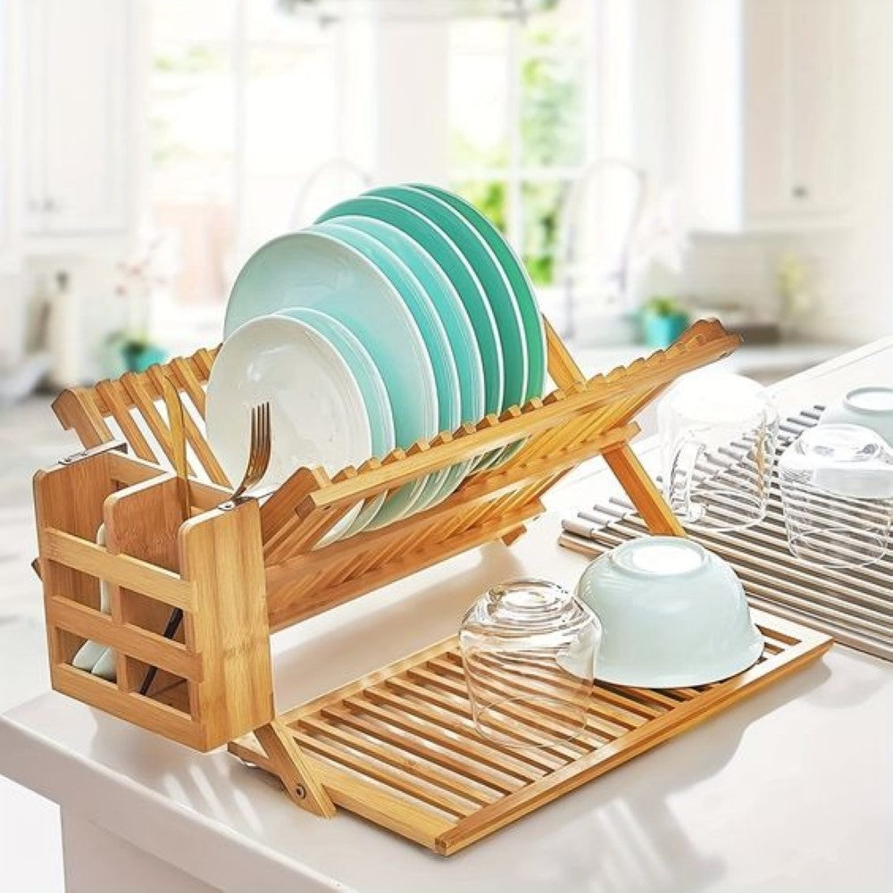 Bamboo Dish Drying Rack